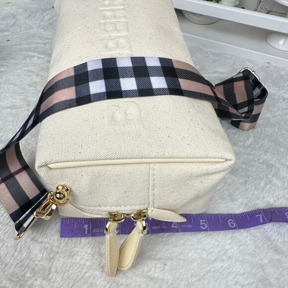 Burberry Cosmetic canvas pouch beauty line bag. Crossbody or shoulder bag! NEW! - Picture 12 of 12